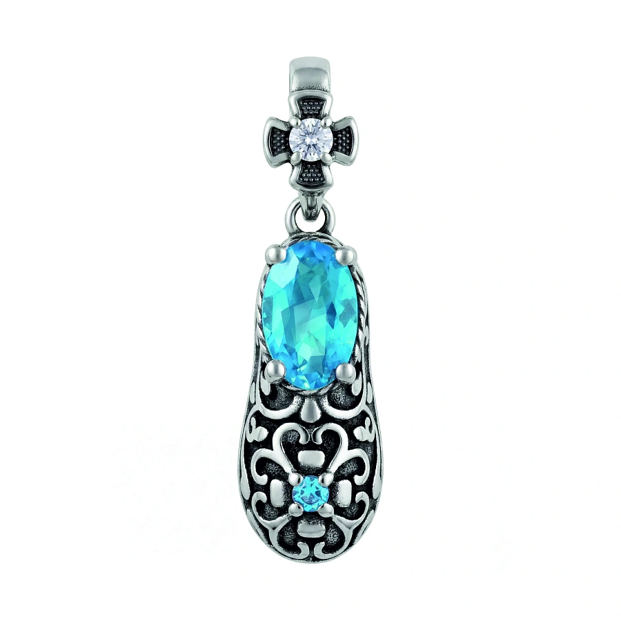Подвеска «Башмачок святого Спиридона» чернение 
