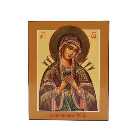 Семистрельная икона Божией Матери, писаная икона