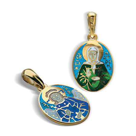 Образок «Матрона Московская. Ангел Хранитель» эмаль