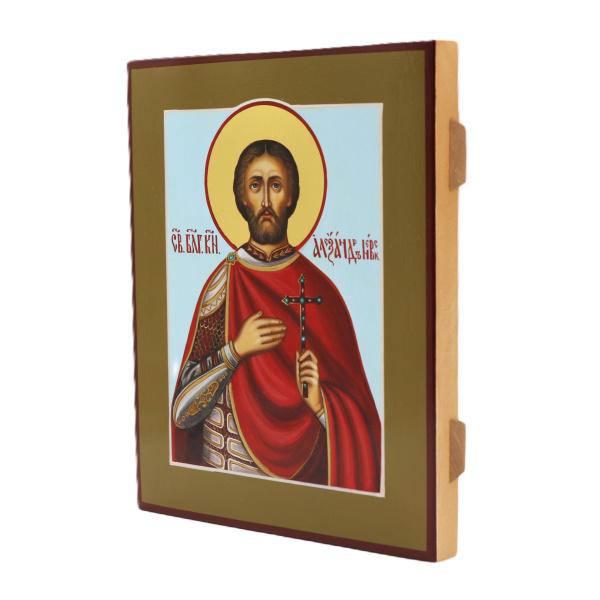 Св. Александр Невский, писаная икона