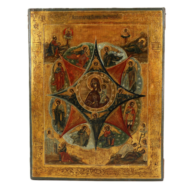 Неопалимая Купина, икона Божией Матери, 19 век