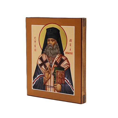 Рукописная икона Св. Лука Крымский, писаная икона 