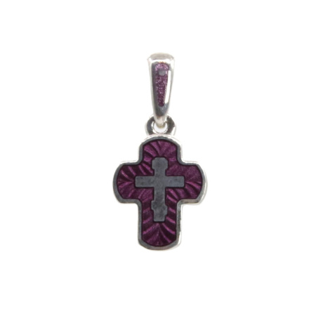 Детский крестик модель «КРЭ12» фиолетовый