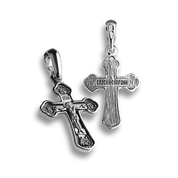 Распятие Христово КР067 серебро