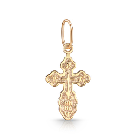 Крест из красного золота "Распятие"