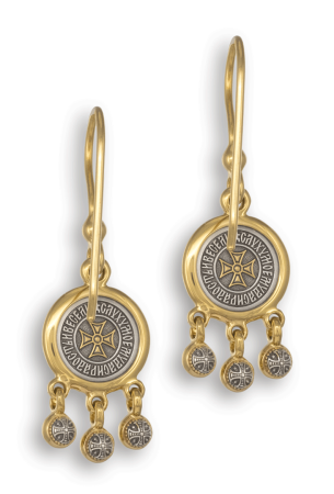 СЕРЬГИ "ПРОЦВЕТШИЙ КРЕСТ"