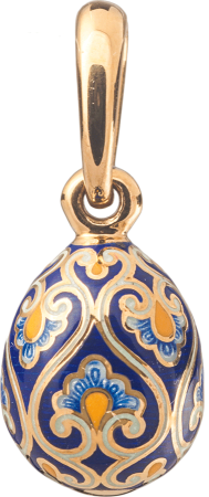 Пасхальное яйцо с цветочным орнаментом