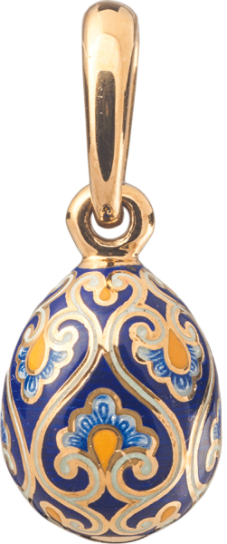 Пасхальное яйцо с цветочным орнаментом